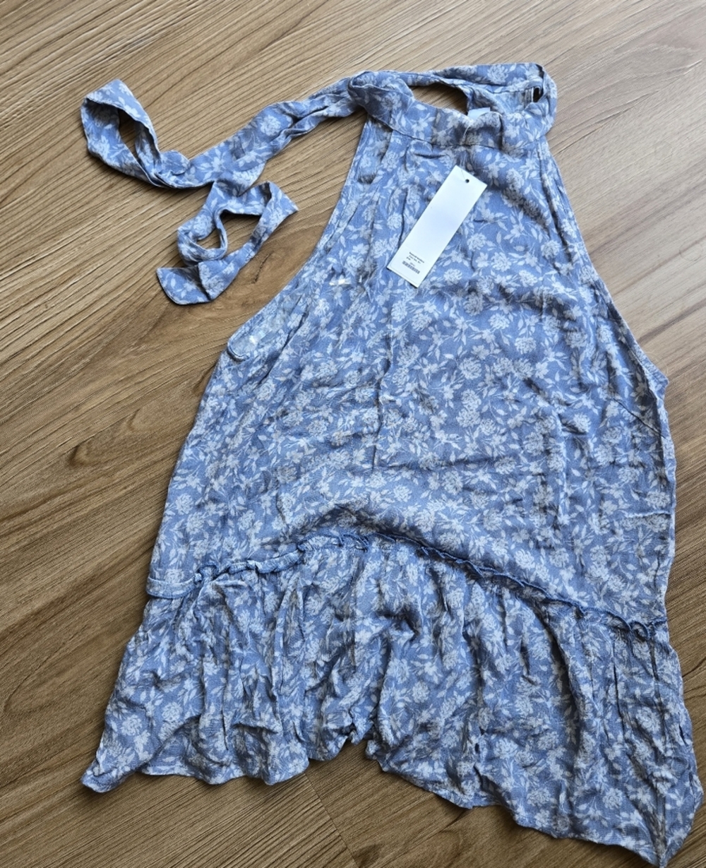 Gilli Blue and White Floral Dress S